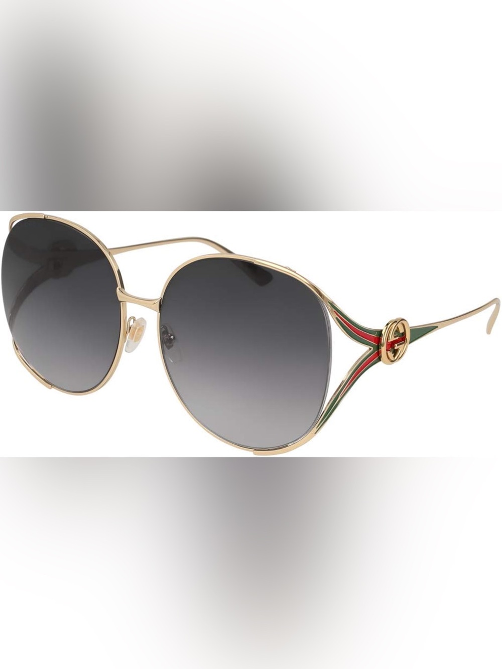 Gucci Sunglasses GG0225S. Gold frame with green and red GG detail - Picture 9 of 11